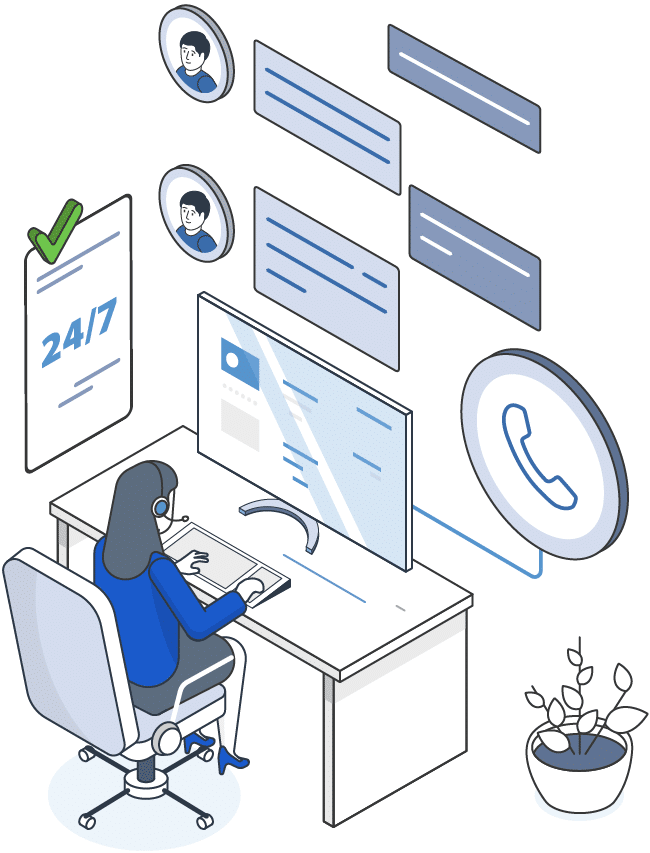 call center illustration