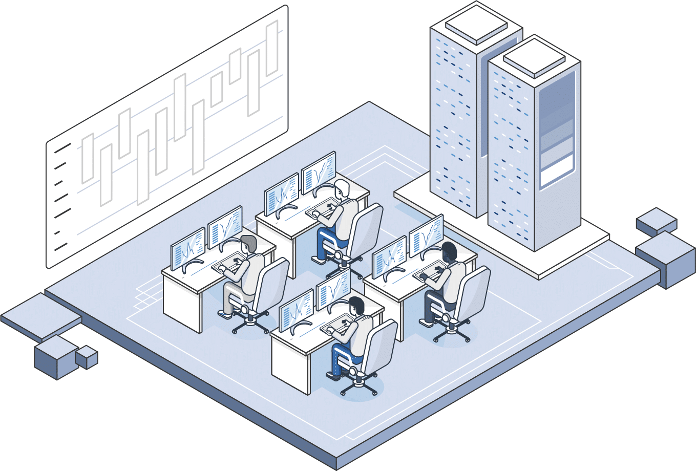 Trading Floor illustration